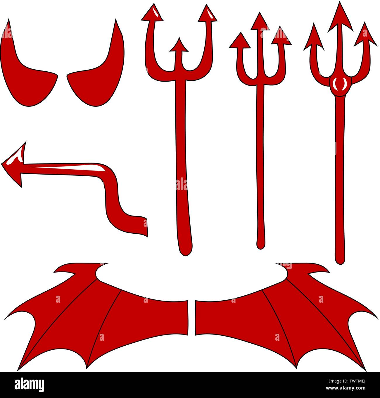 Featured image of post Devil Horns And Tail Vector