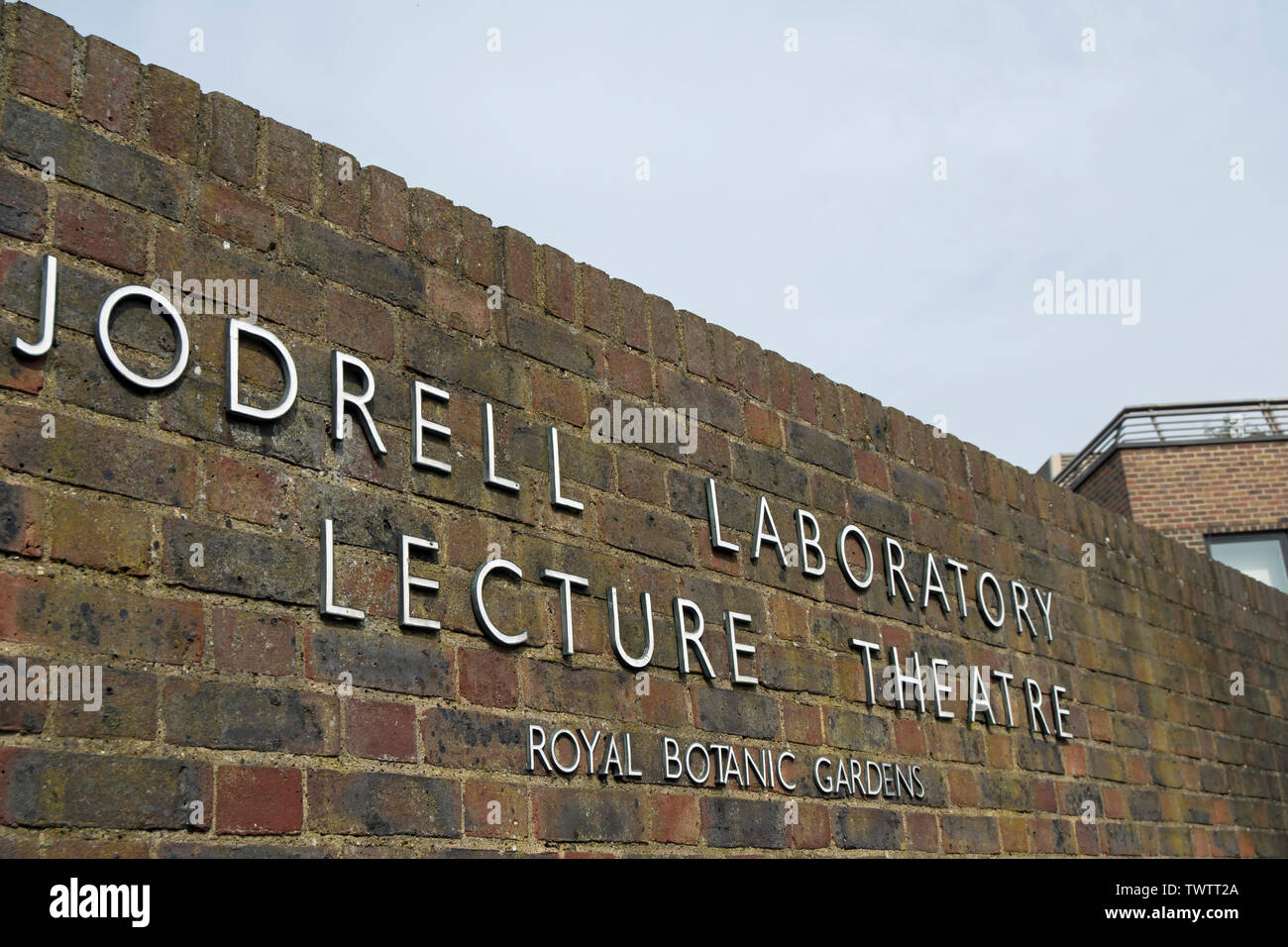 Exterior Wall With Name At The Entrance To Jodrell Laboratory