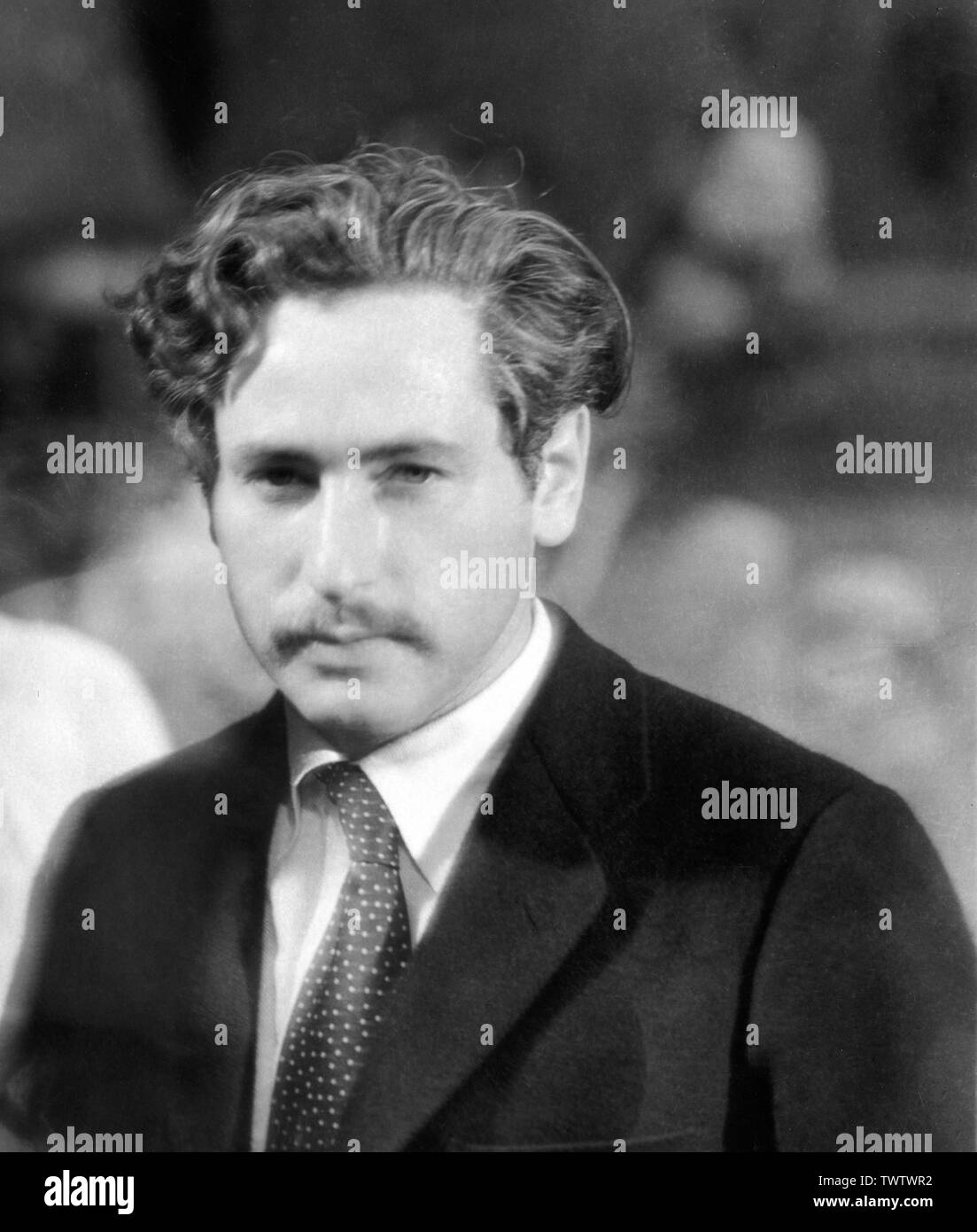 Director Josef Von Sternberg On Set Candid Portrait During Filming Of 