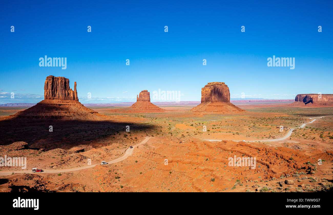 Red sand dunes in Monument Valley, Utah, USA Stock Photo - Alamy