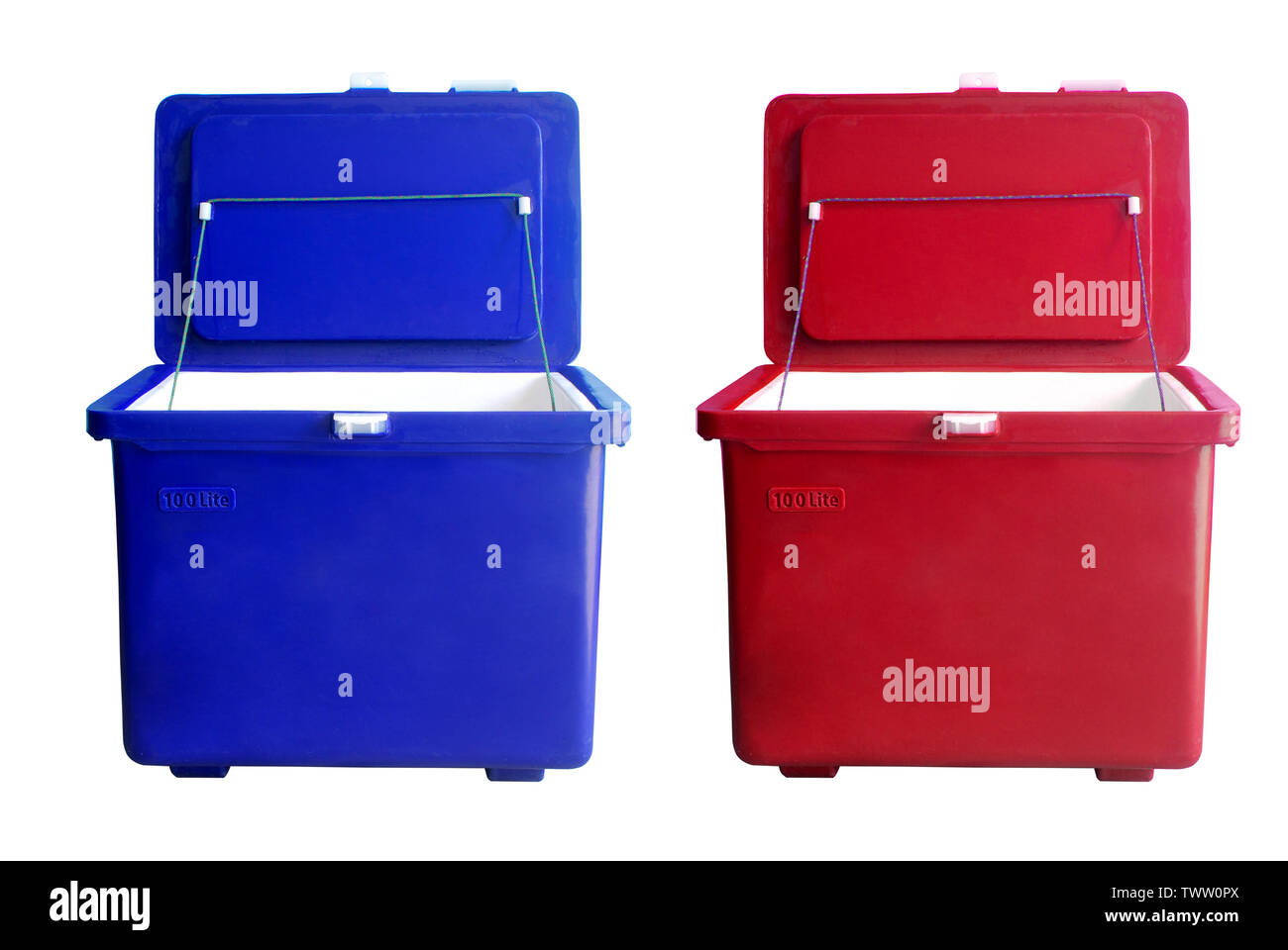 Ice box on white background.(with Clipping Path Stock Photo Alamy