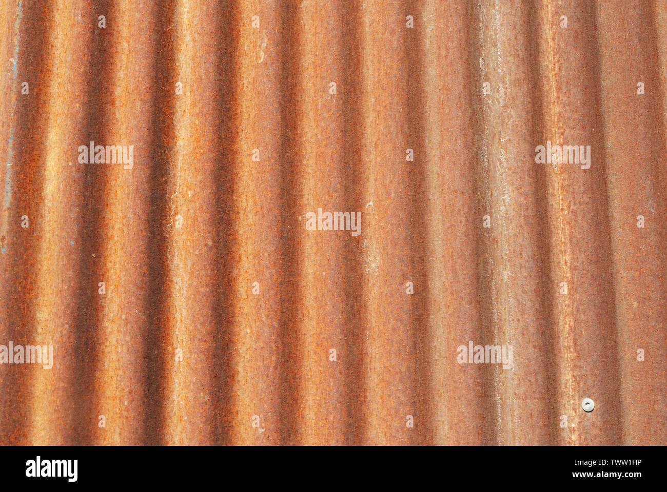 Galvanized surface that is rusty red Because it has been used for a ...