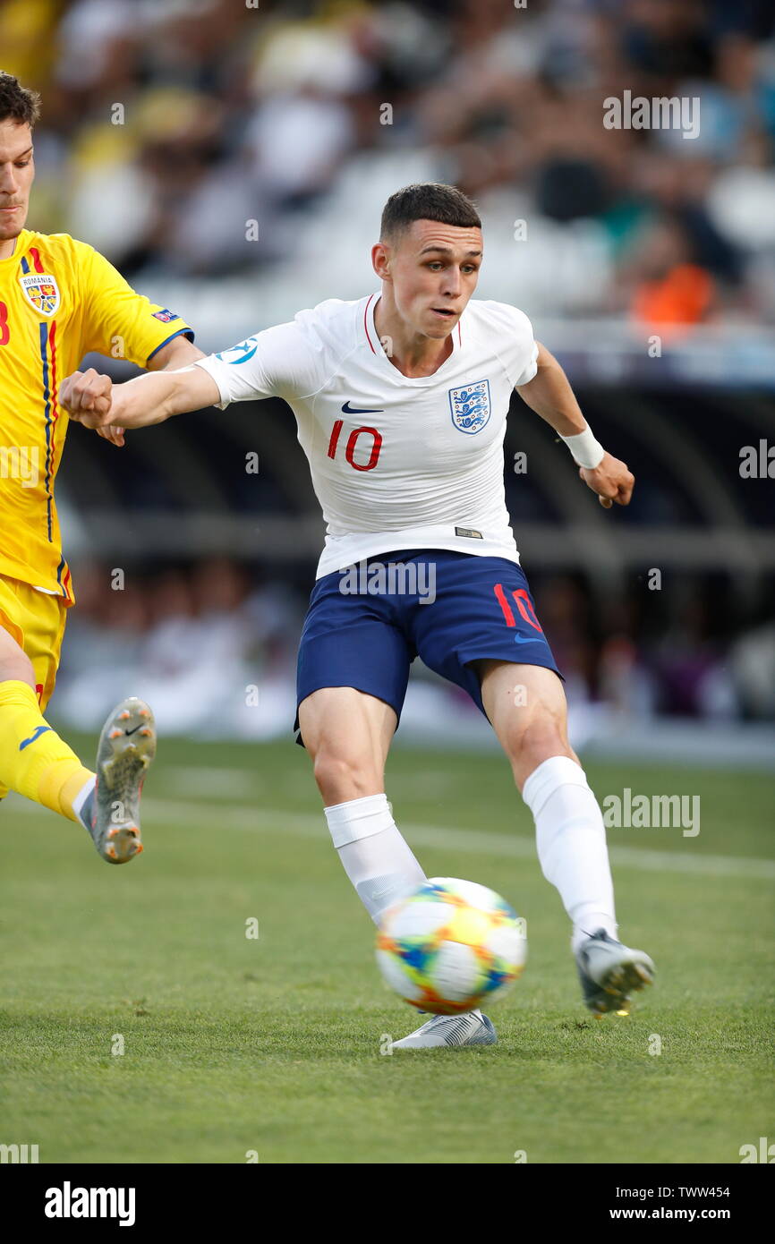 Phil Foden (ENG), JUNE 21, 2019 - Football / Soccer : UEFA European Under-21 Championship 2019 Group stage match between Uuder-21 England 2-4 Uuder-21 Romania at the Stadio Dino Manuzzi in Cesena, Italy. (Photo by Mutsu Kawamori/AFLO) Stock Photo