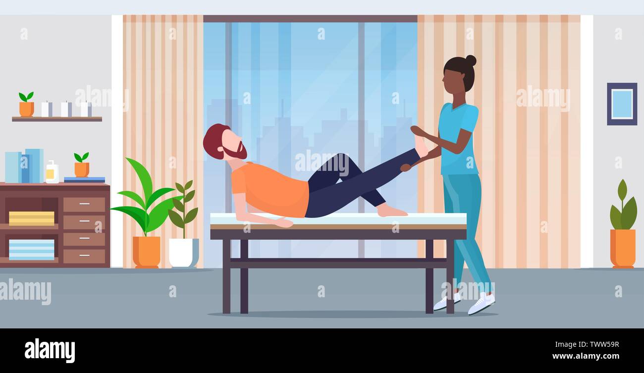 Man relaxing exercise interior Stock Vector Images Alamy