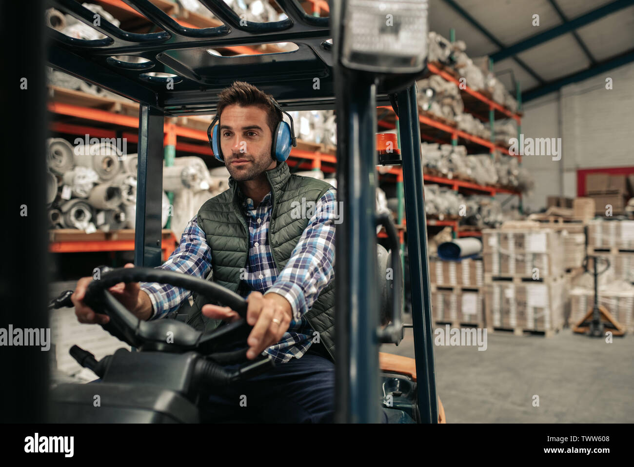 Forklift driver hires stock photography and images Alamy