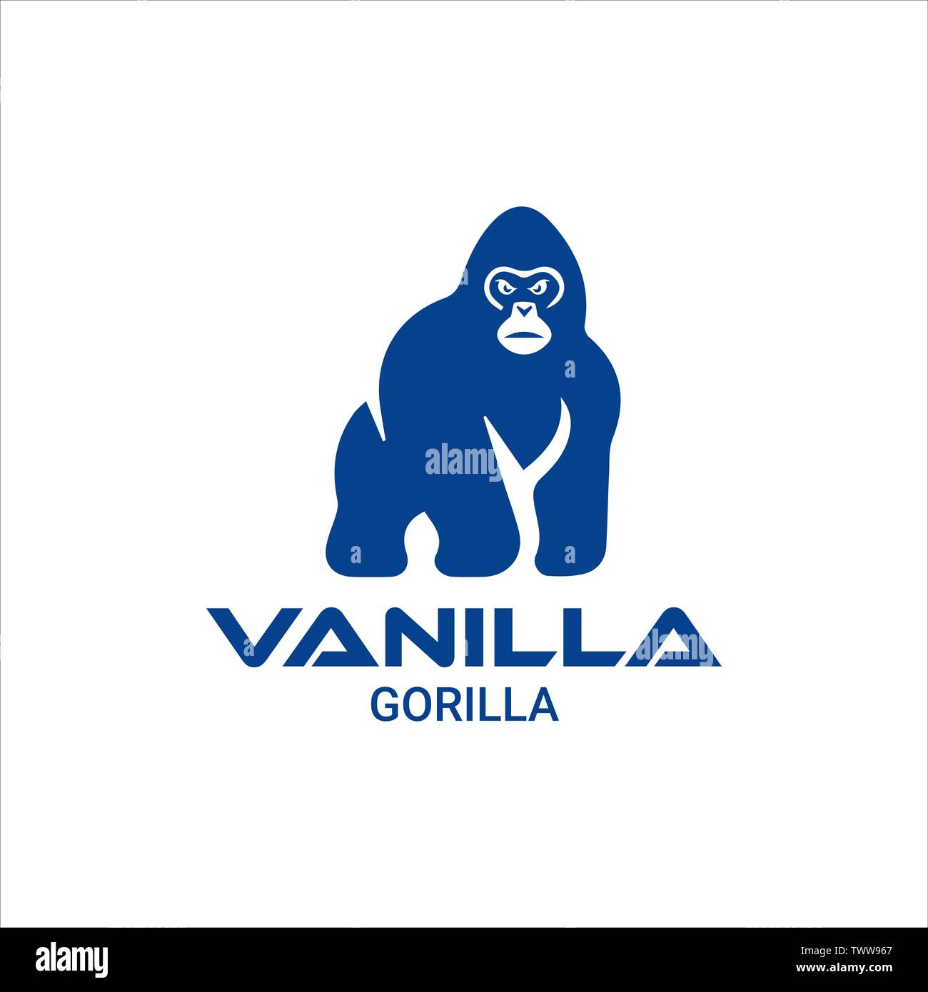 Logo Template Features.Gorilla logo design vector Stock Vector