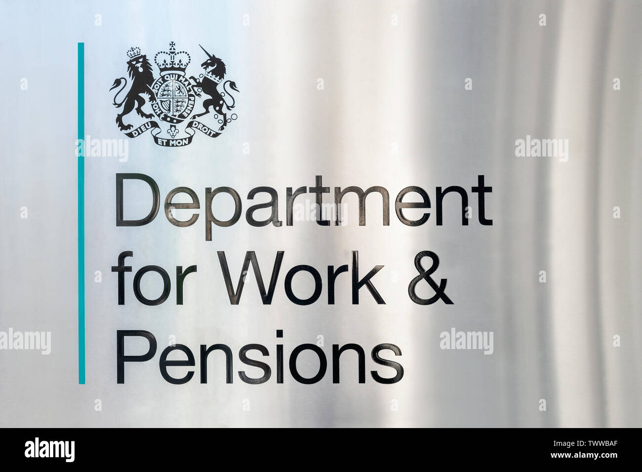 Department for work and pensions logo hires stock photography and