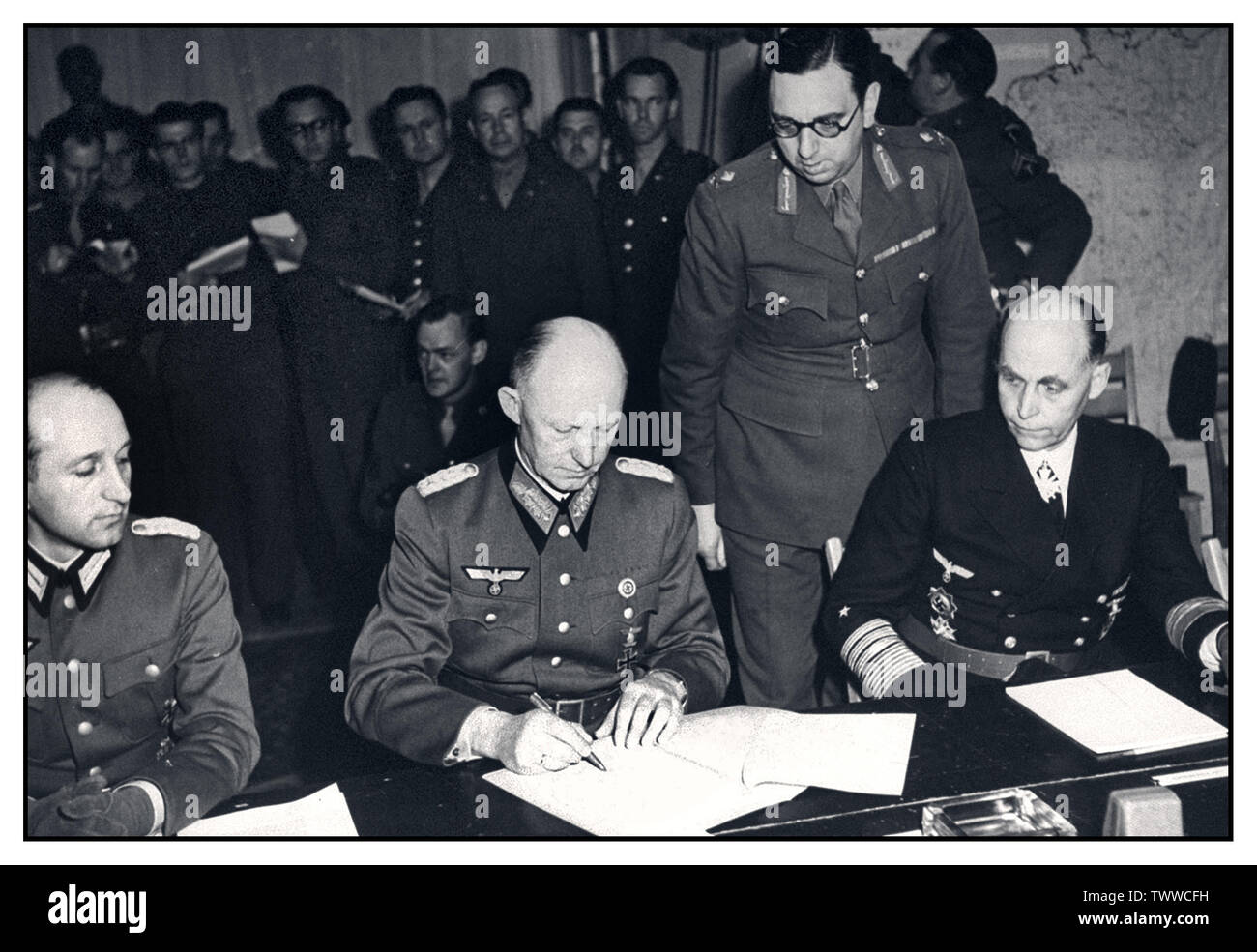 VE Day Victory in Europe Vintage WW2 image Colonel General Alfred Jodl