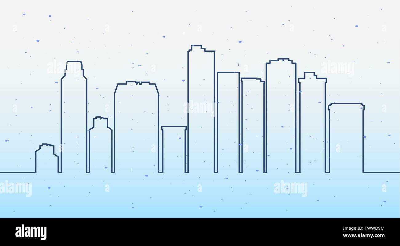 urban landscape with high skyscrapers vector illustration Stock Vector ...
