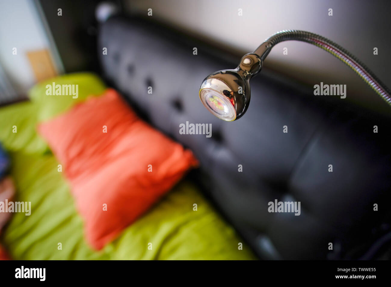 reading-light-for-bed-to-read-at-night-stock-photo-alamy