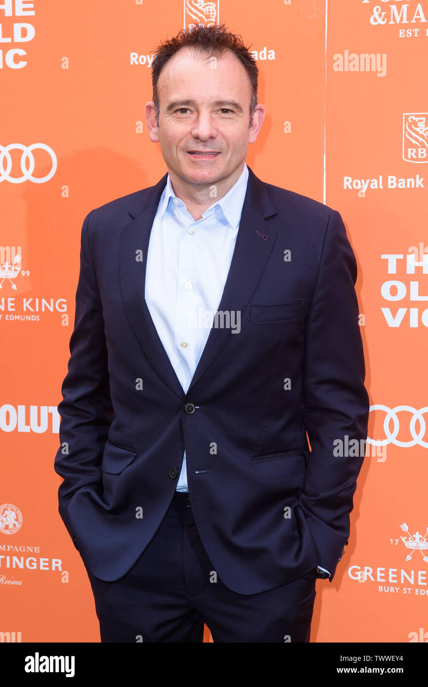 Artistic Director Matthew Warchus arriving for The Old Vic's Midsummer Party at The Brewery, London. Stock Photo