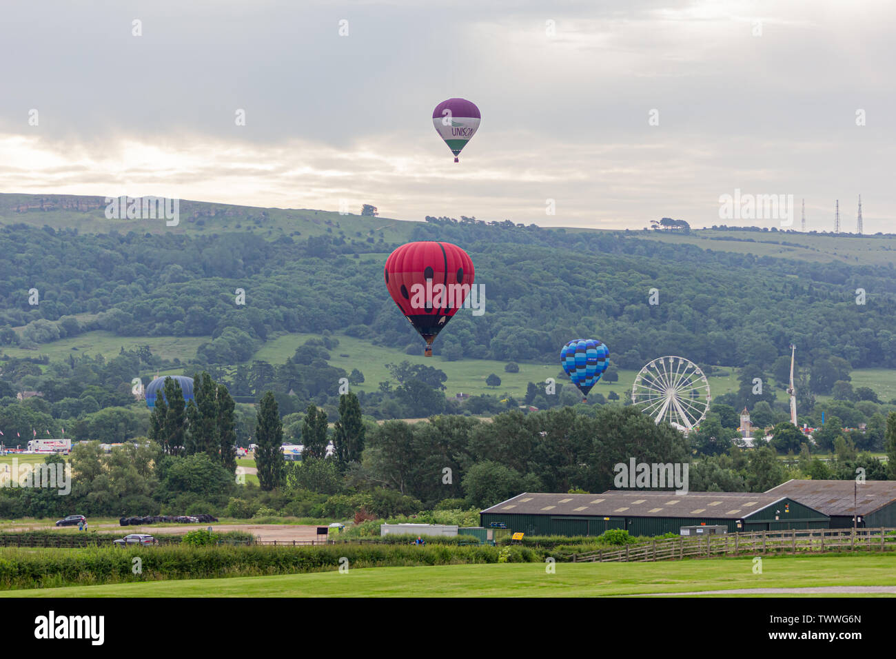 CHELTENHAM BALLOON FIESTA 2019 Stock Photo Alamy