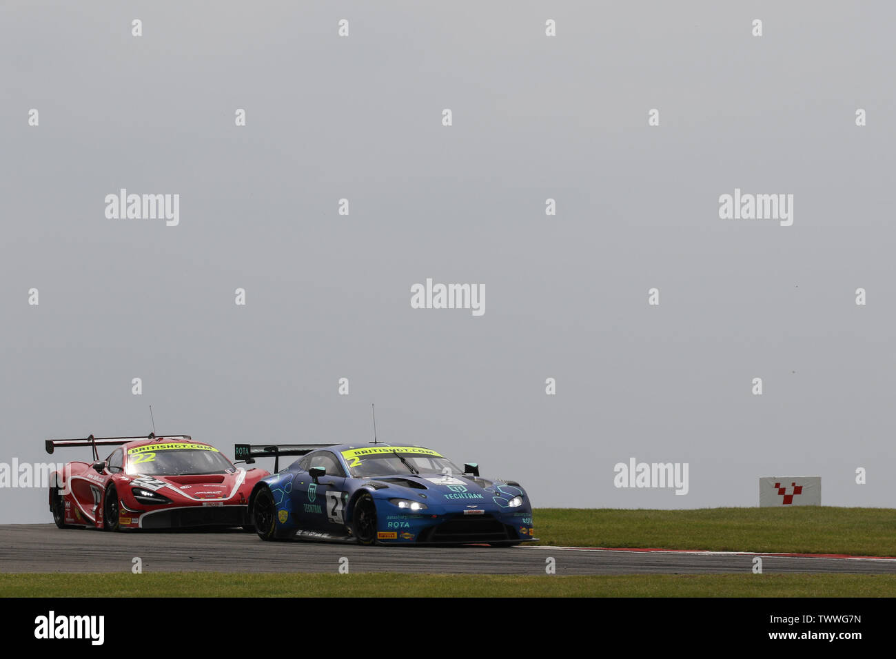 Derby, UK. 23rd June, 2019. Balfe Motorsport McLaren 720S GT3 with ...