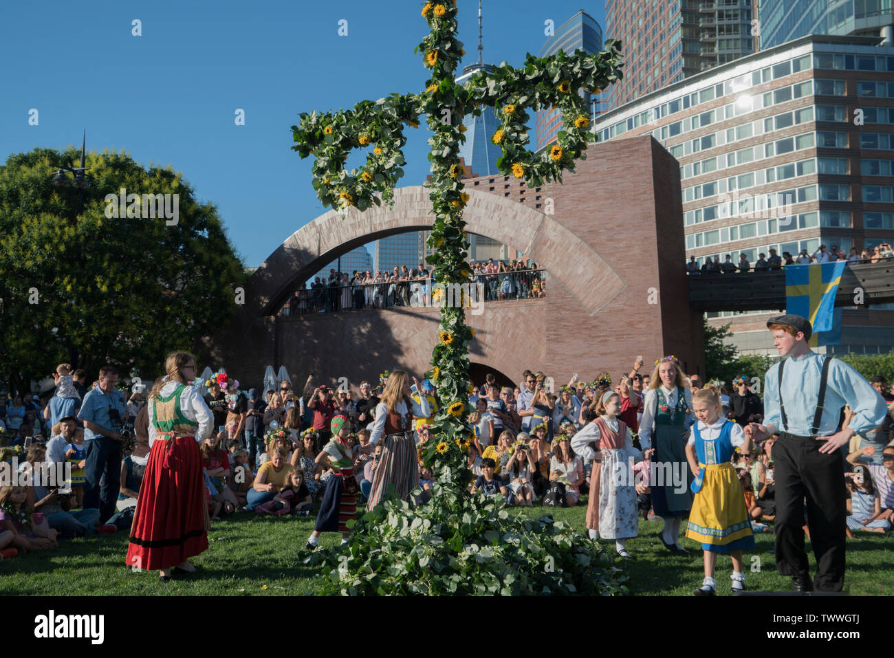 Swedish midsummer battery park hi-res stock photography and images - Alamy