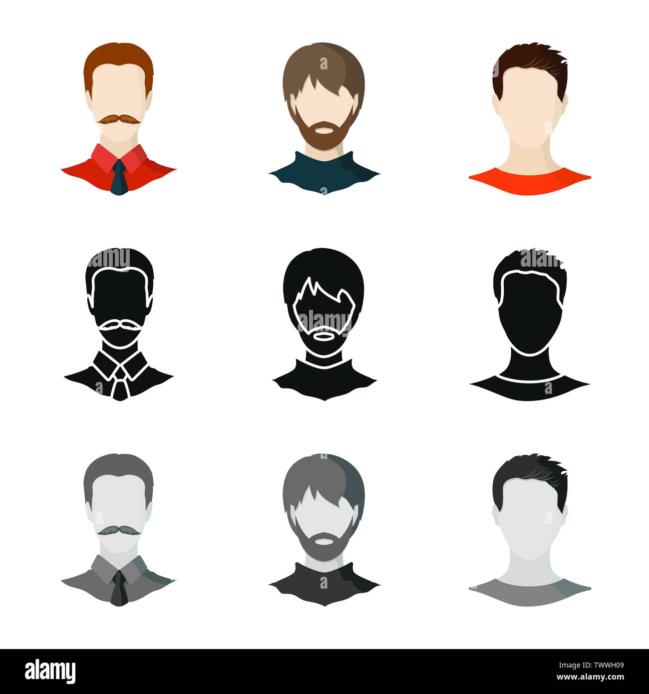 Vector design of professional and photo icon. Set of professional and ...