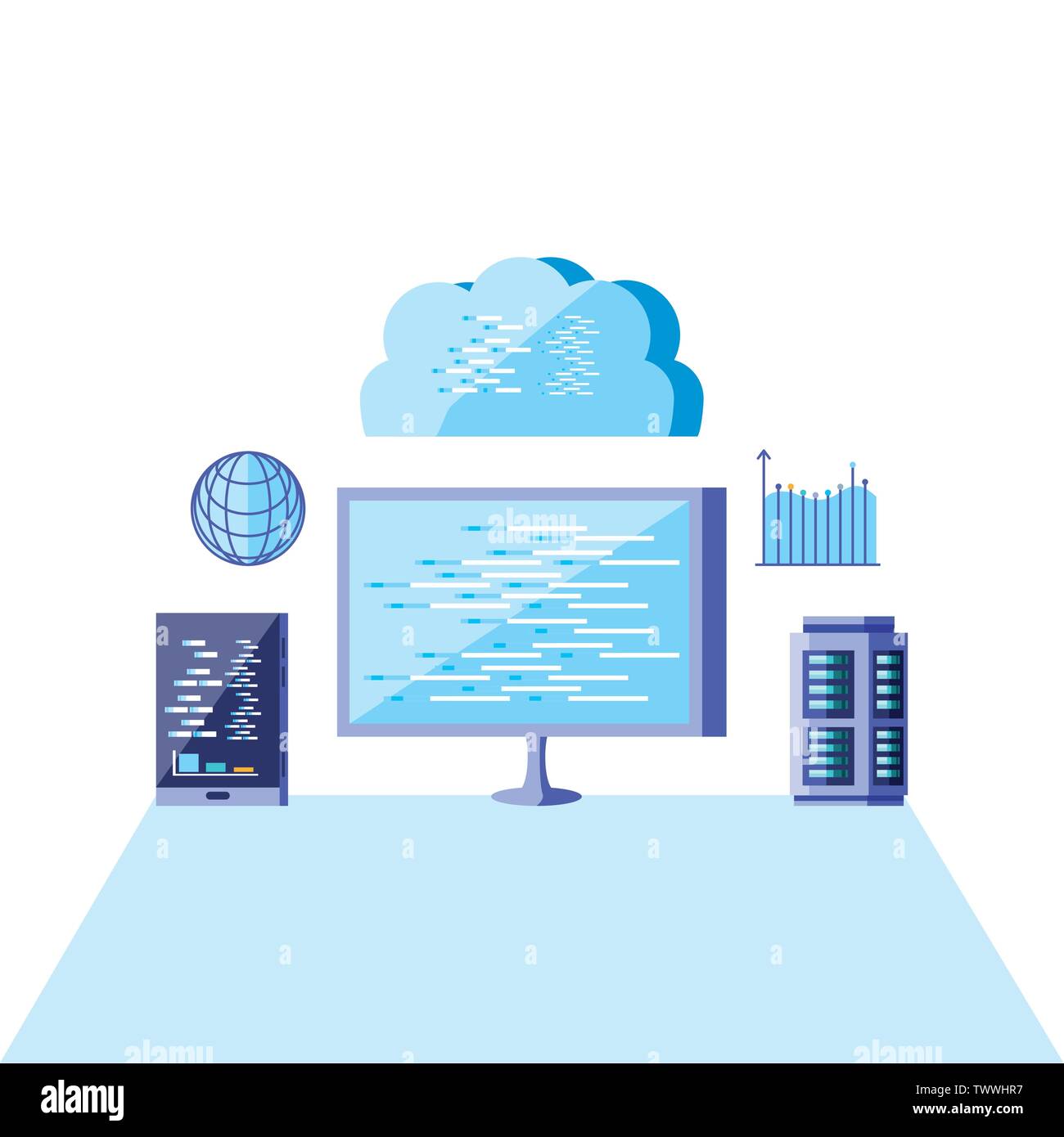 Big data design, Web hosting data center security system and technology ...