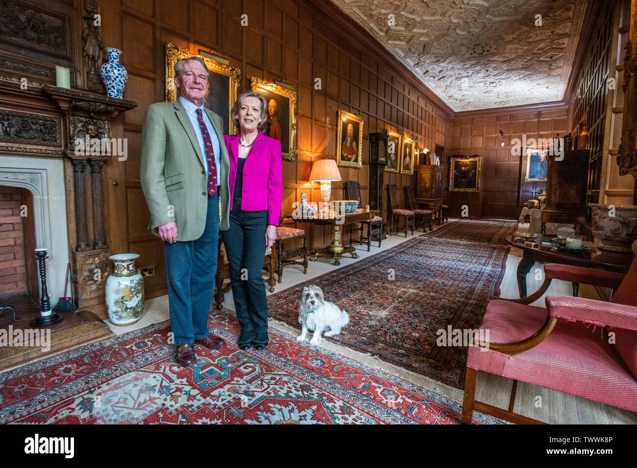 Lord and Lady Dalhousie at their residence of Brechin Castle Picture
