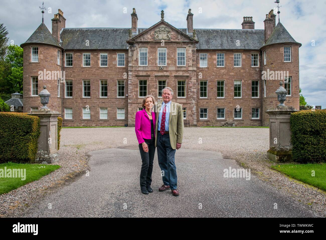 Lord and Lady Dalhousie at their residence of Brechin Castle Picture