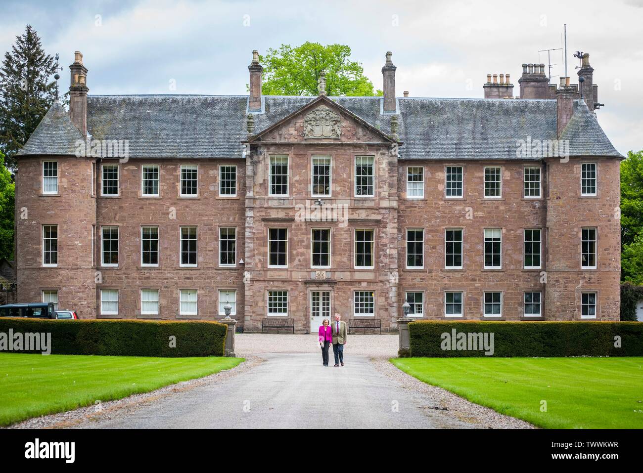 Lord and Lady Dalhousie at their residence of Brechin Castle Picture