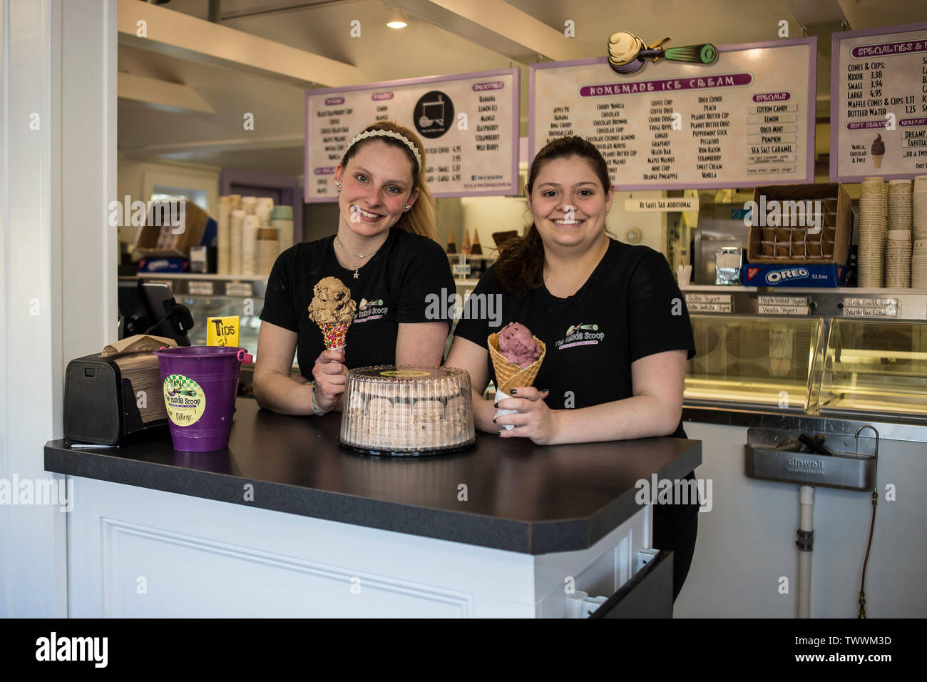Voted best ice cream shop in RI by RI Monthly Magazine. It's a popular