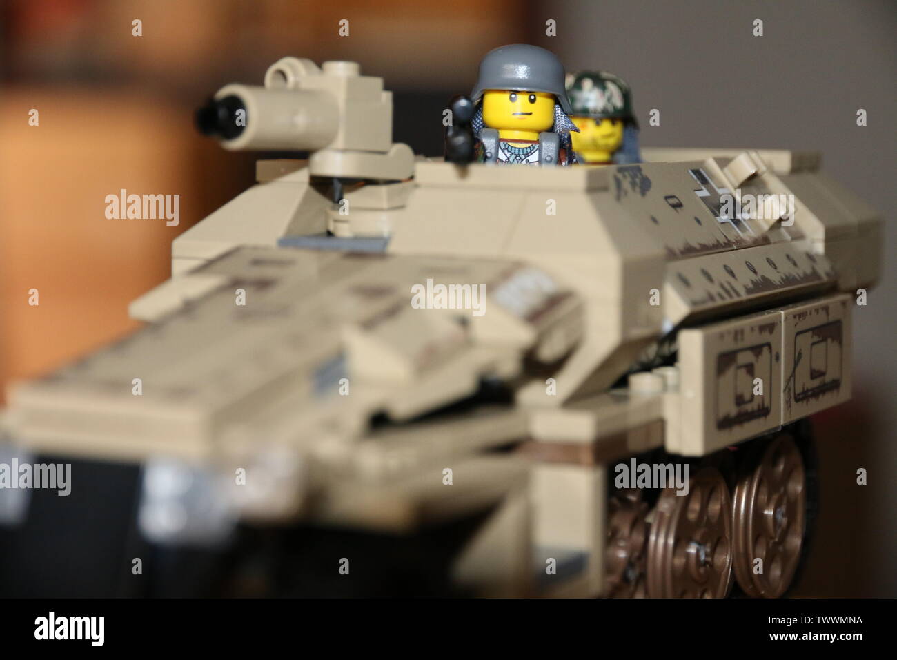 LEGO custom MOC WWII German soldier on a Sd.Kfz 251 halftrack Stock Photo -  Alamy