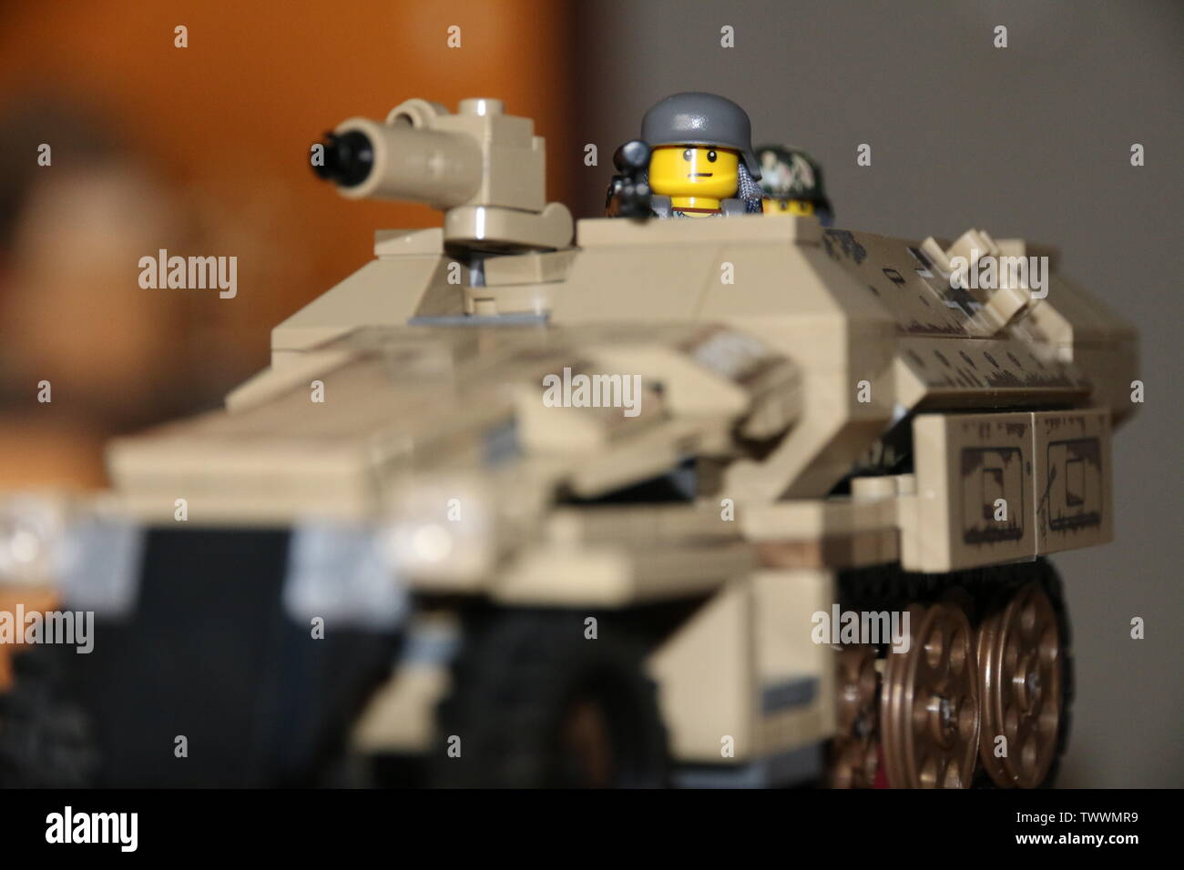LEGO custom MOC WWII German soldier on a Sd.Kfz 251 halftrack Stock Photo Alamy
