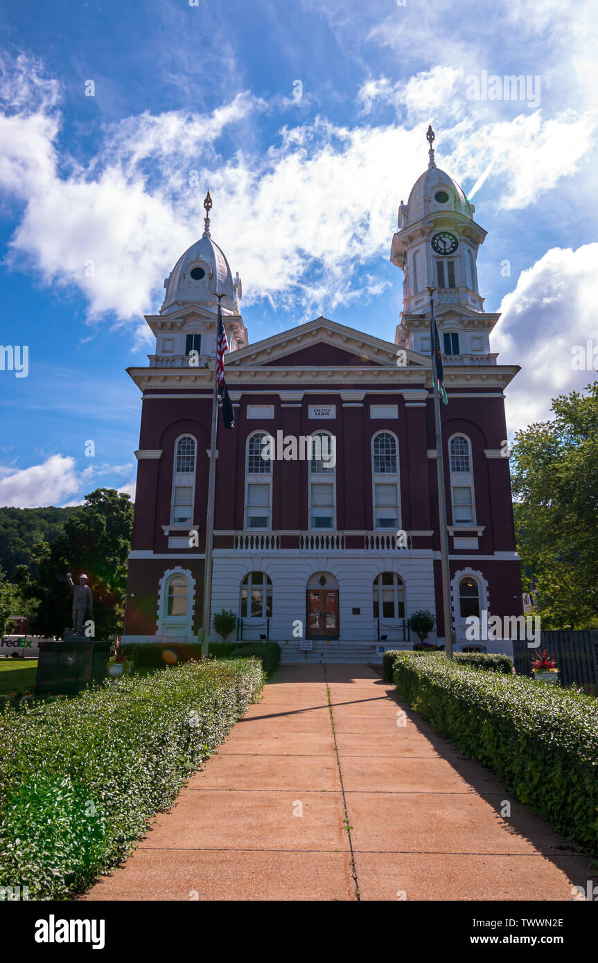 The Venango County Courthouse in Franklin, Pennsylvania, USA on a