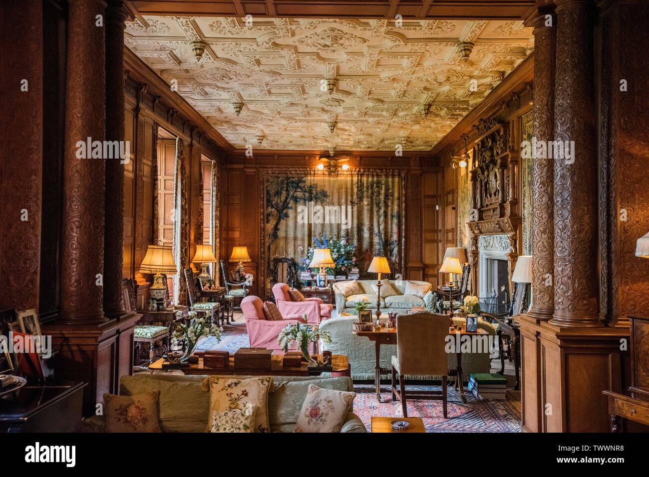 Lord and Lady Dalhousie at their residence of Brechin Castle Picture