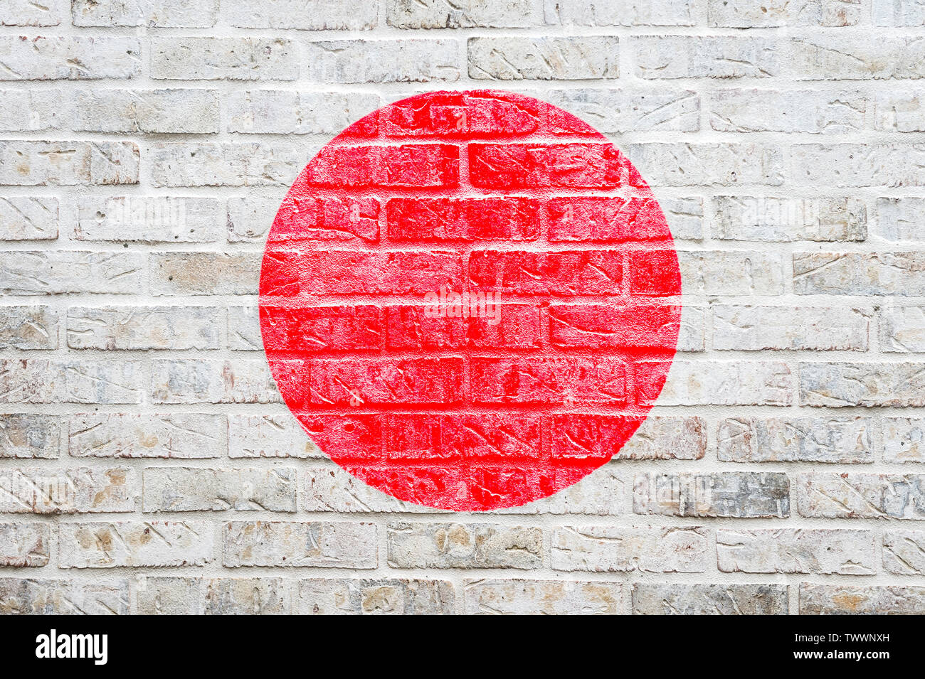 Japan Flag Art High Resolution Stock Photography And Images Alamy