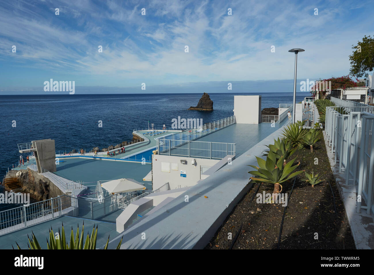 Lido along the coastal walk of Frente Mar, Funchal, Madeira, Portugal, European Union Stock Photo