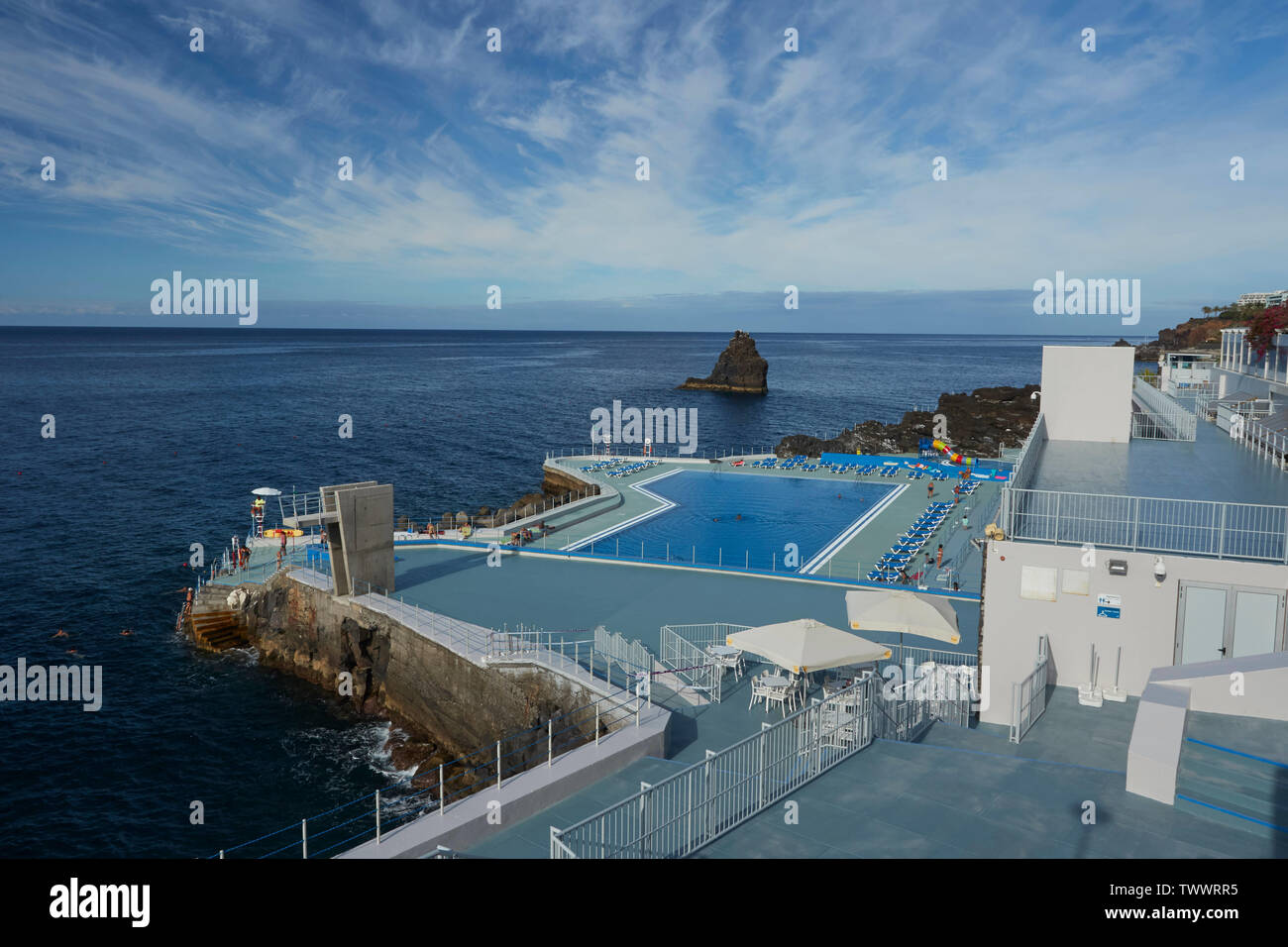 Lido along the coastal walk of Frente Mar, Funchal, Madeira, Portugal, European Union Stock Photo