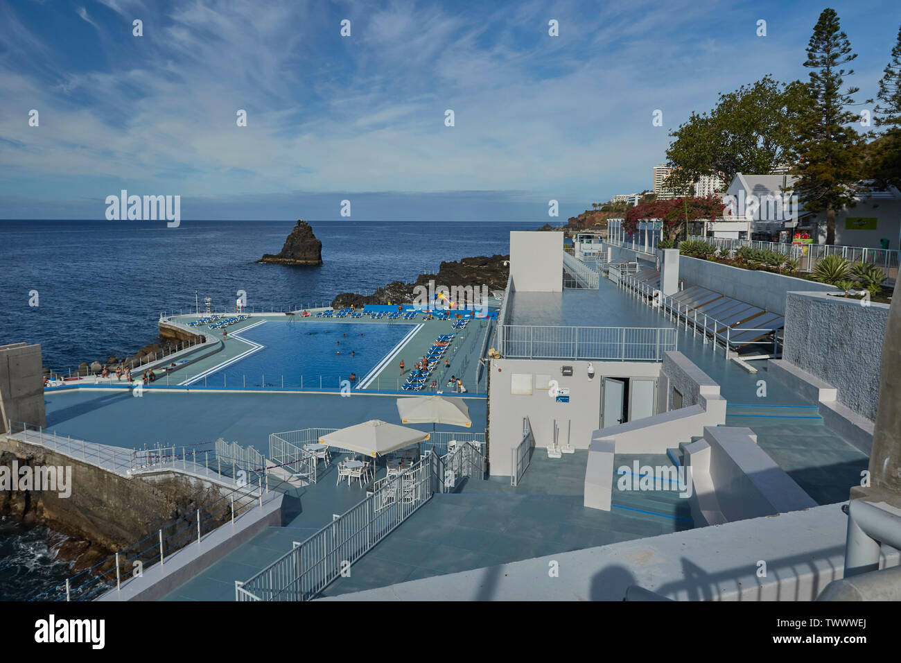 Lido along the coastal walk of Frente Mar, Funchal, Madeira, Portugal, European Union Stock Photo