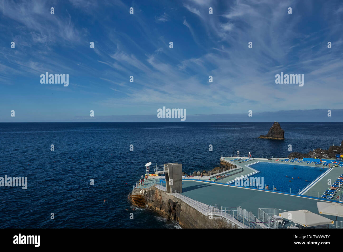 Lido along the coastal walk of Frente Mar, Funchal, Madeira, Portugal, European Union Stock Photo