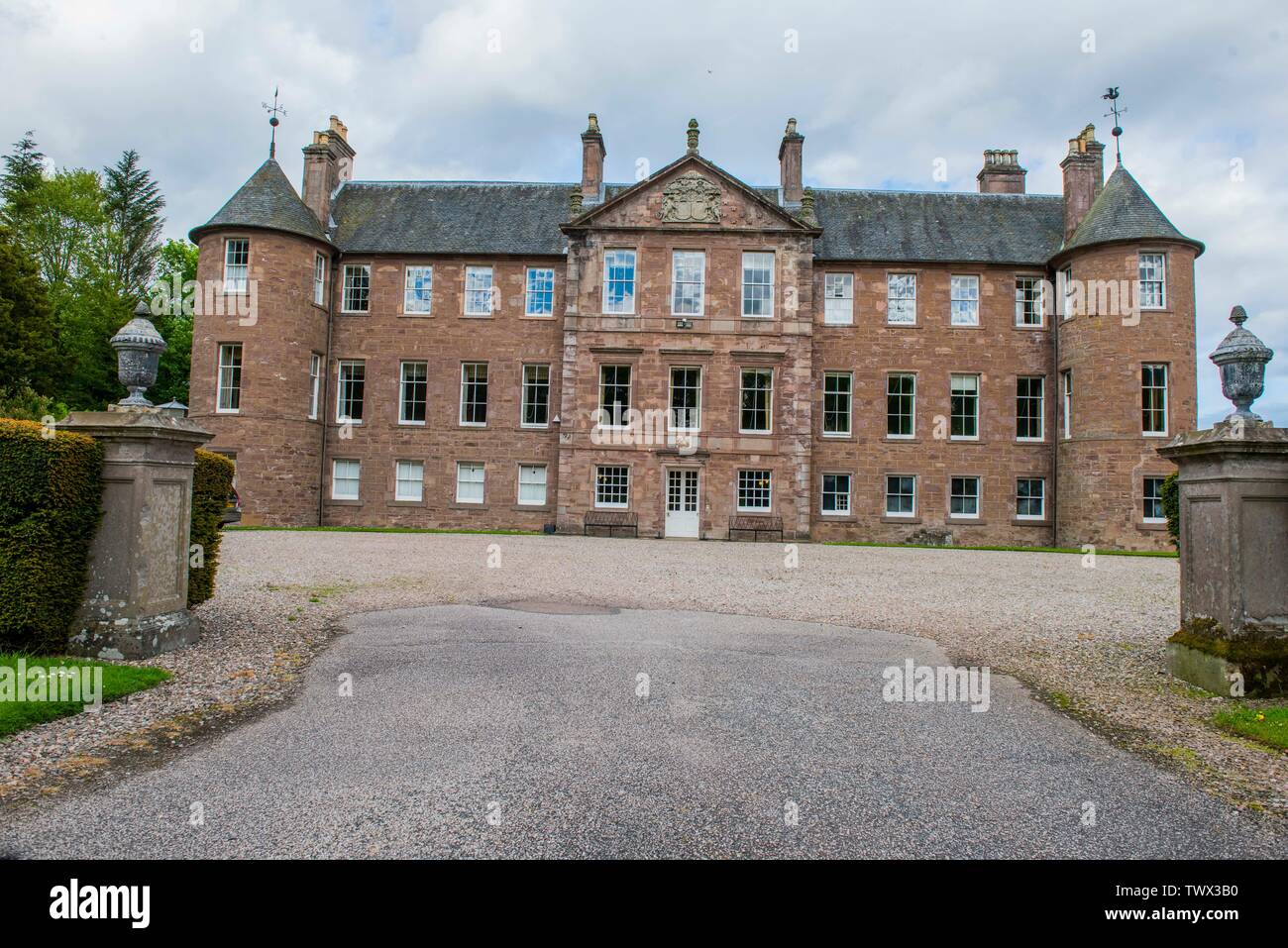 Lord and Lady Dalhousie at their residence of Brechin Castle Picture