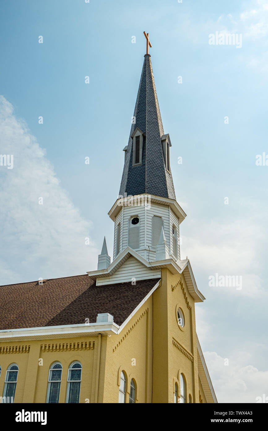 Evangelical Lutheran Church, 130 North Washington Street, Greencastle, Pennsylvania Stock Photo