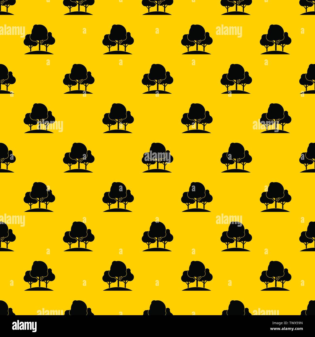 Forest trees pattern vector Stock Vector