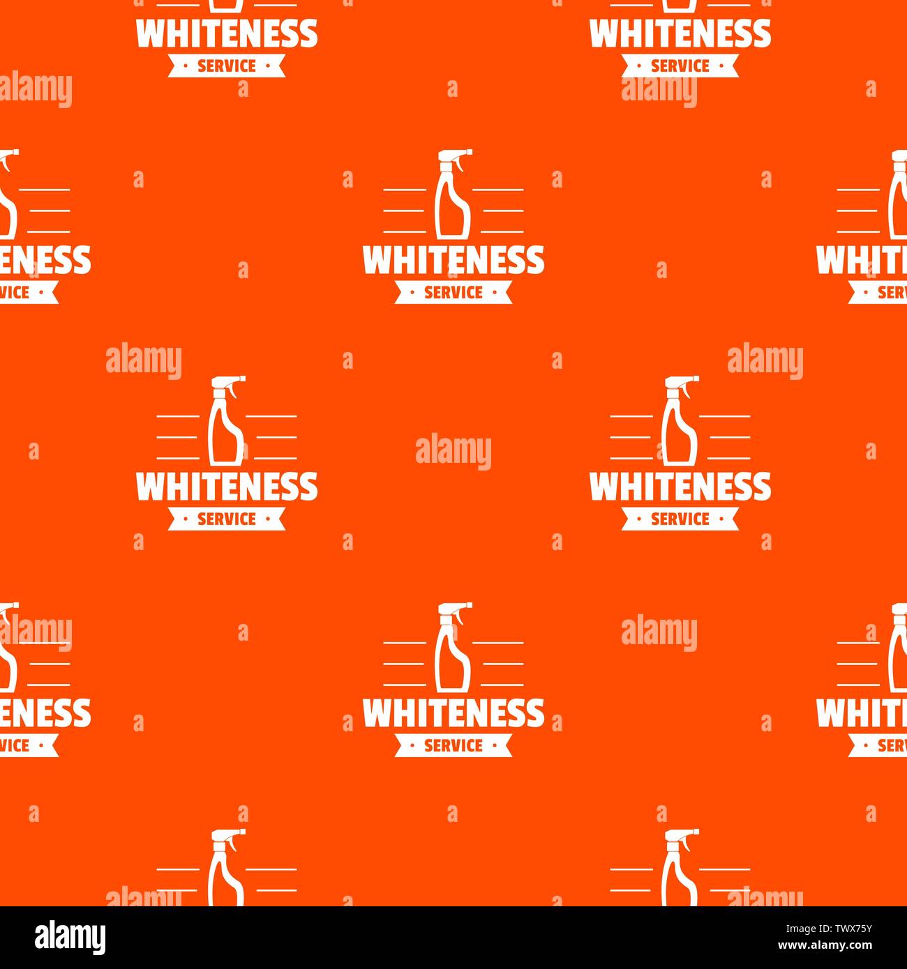 Whiteness service pattern vector orange Stock Vector