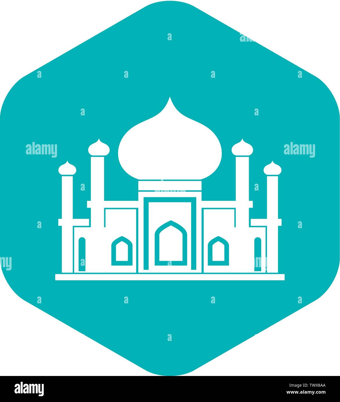 Mosque icon in simple style Stock Vector Image & Art - Alamy