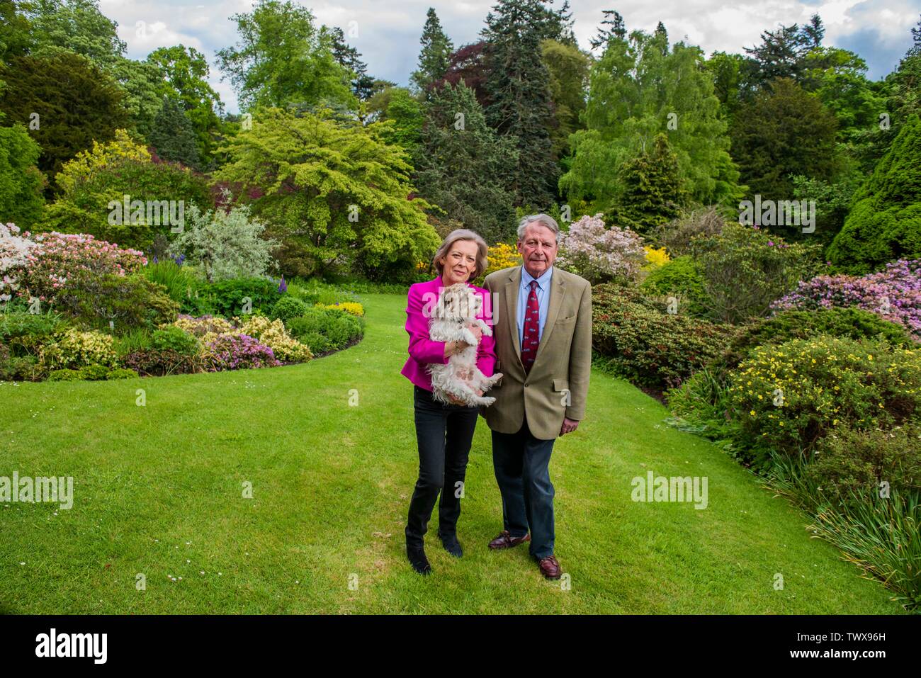 Lord and Lady Dalhousie at their residence of Brechin Castle Picture