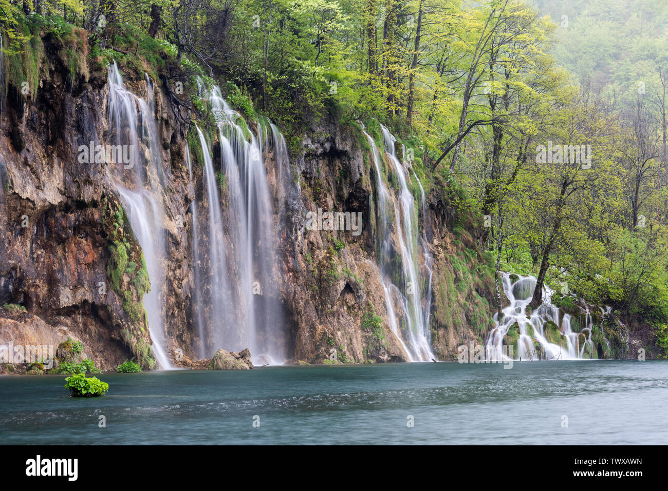 Plitvice Lakes National Park, UNESCO World Heritage Site, Croatia, Europe Stock Photo