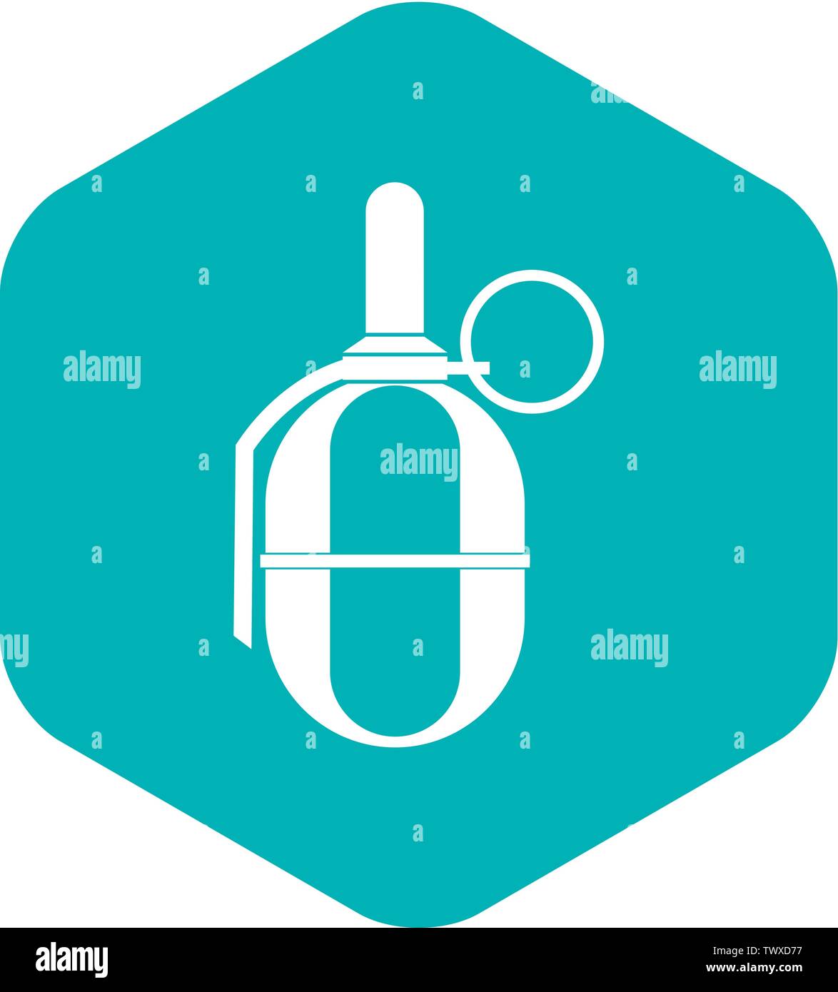Hand paintball grenade icon, simple style Stock Vector Image & Art - Alamy