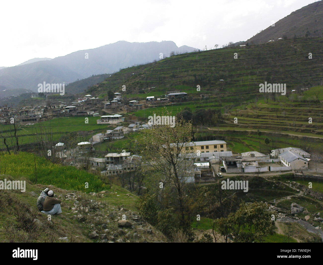 A view of Koozkai Martung, taken from East in early Spring.; 05-03-2009; I (Seraj-ul-Haq) created this work entirely by myself.; Seraj-ul-Haq / Serajulhaque at en.pedia; Stock Photo