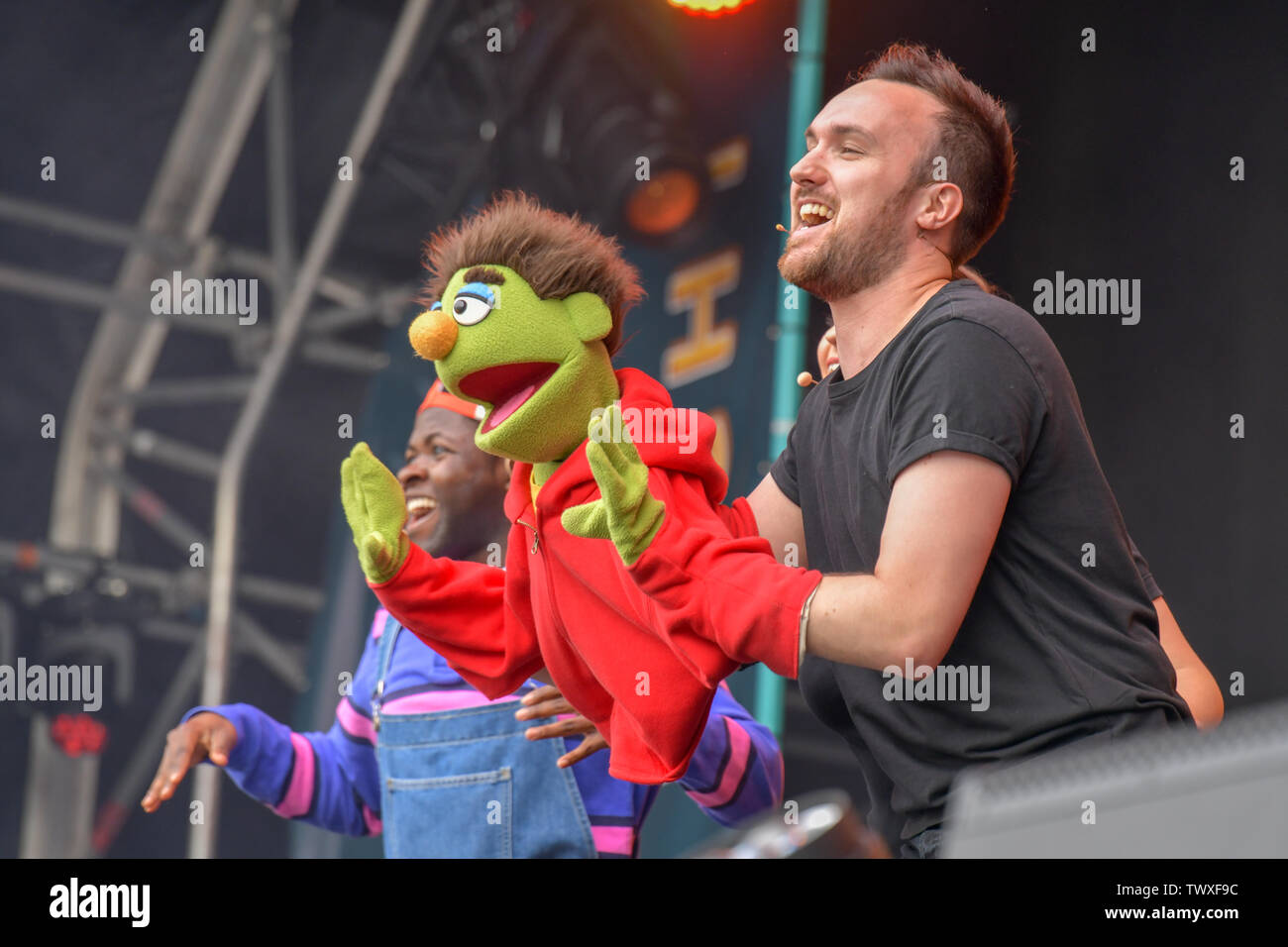 London Uk 23rd June 2019 Avenue Q Performs At West End Live 2019
