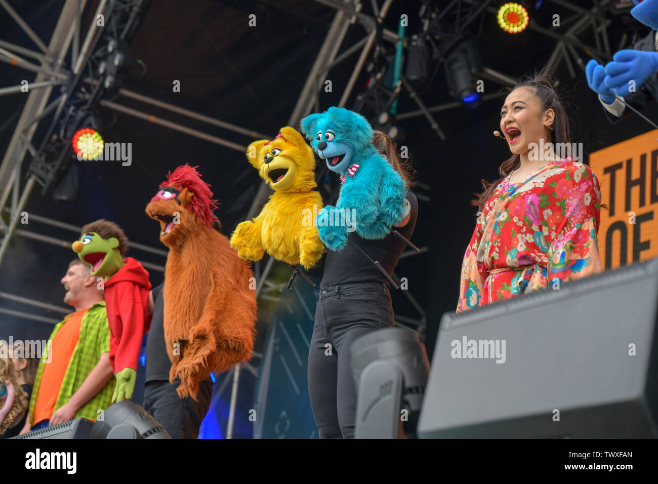 London Uk 23rd June 2019 Avenue Q Performs At West End Live 2019