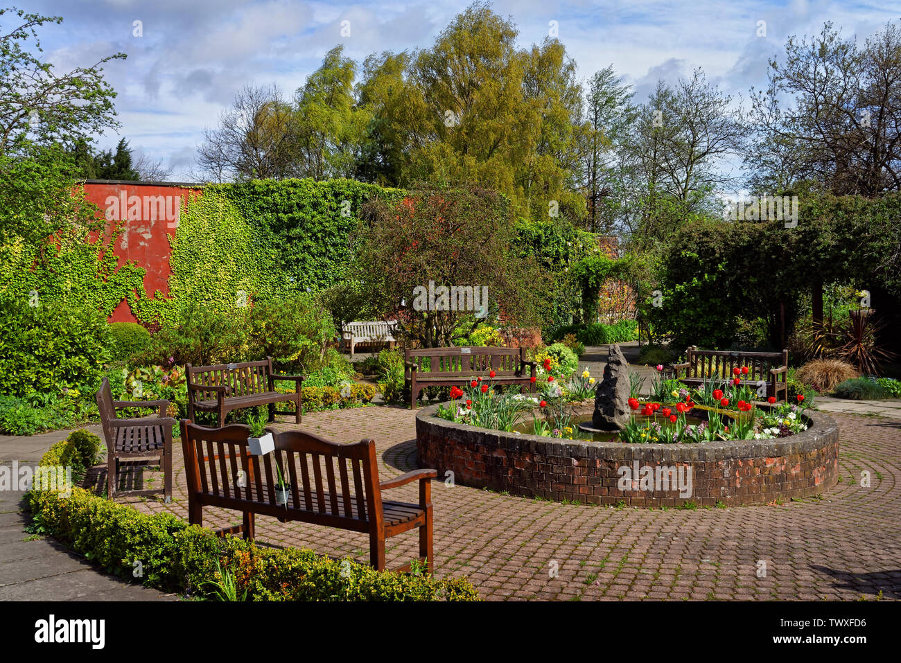 UK,South Yorkshire,Sheffield,Hillsborough Walled Garden Stock Photo