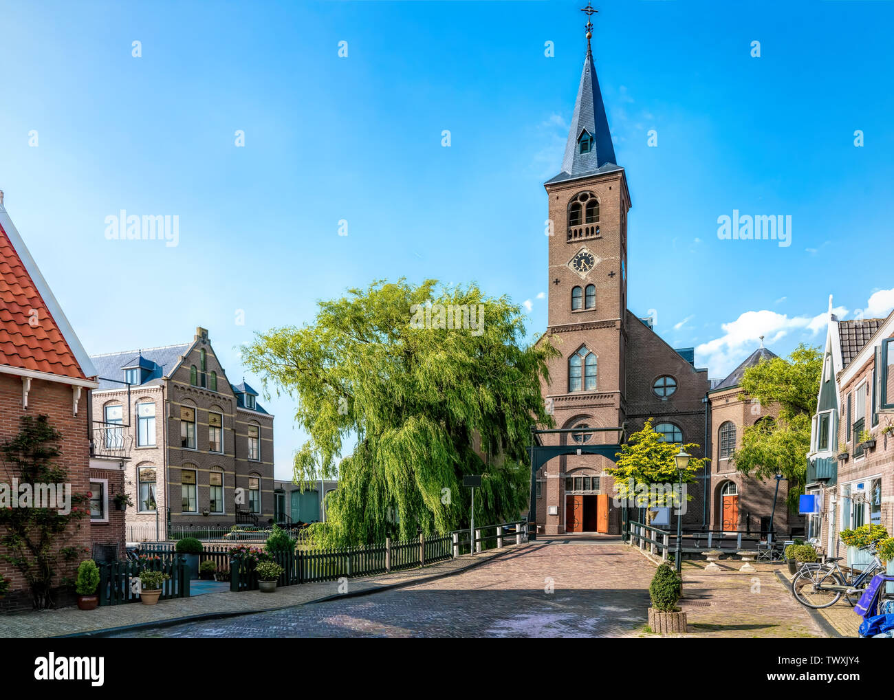 Church St. Vicentius in Edam-Volendam, Netherlands Stock Photo