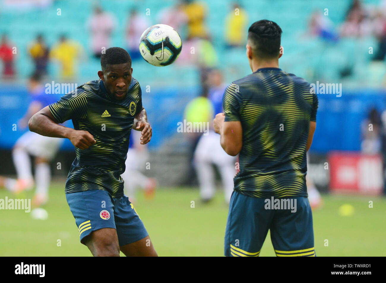 Salvador, Brazil. 23rd June 2019, Itaipava Arena Fonte Nova, Salvador, Bahia, Brazil; Copa America international football, Colombia versus Paraguay; Cristian Borja of Colombia during warm up Credit: Action Plus Sports Images/Alamy Live News Stock Photo