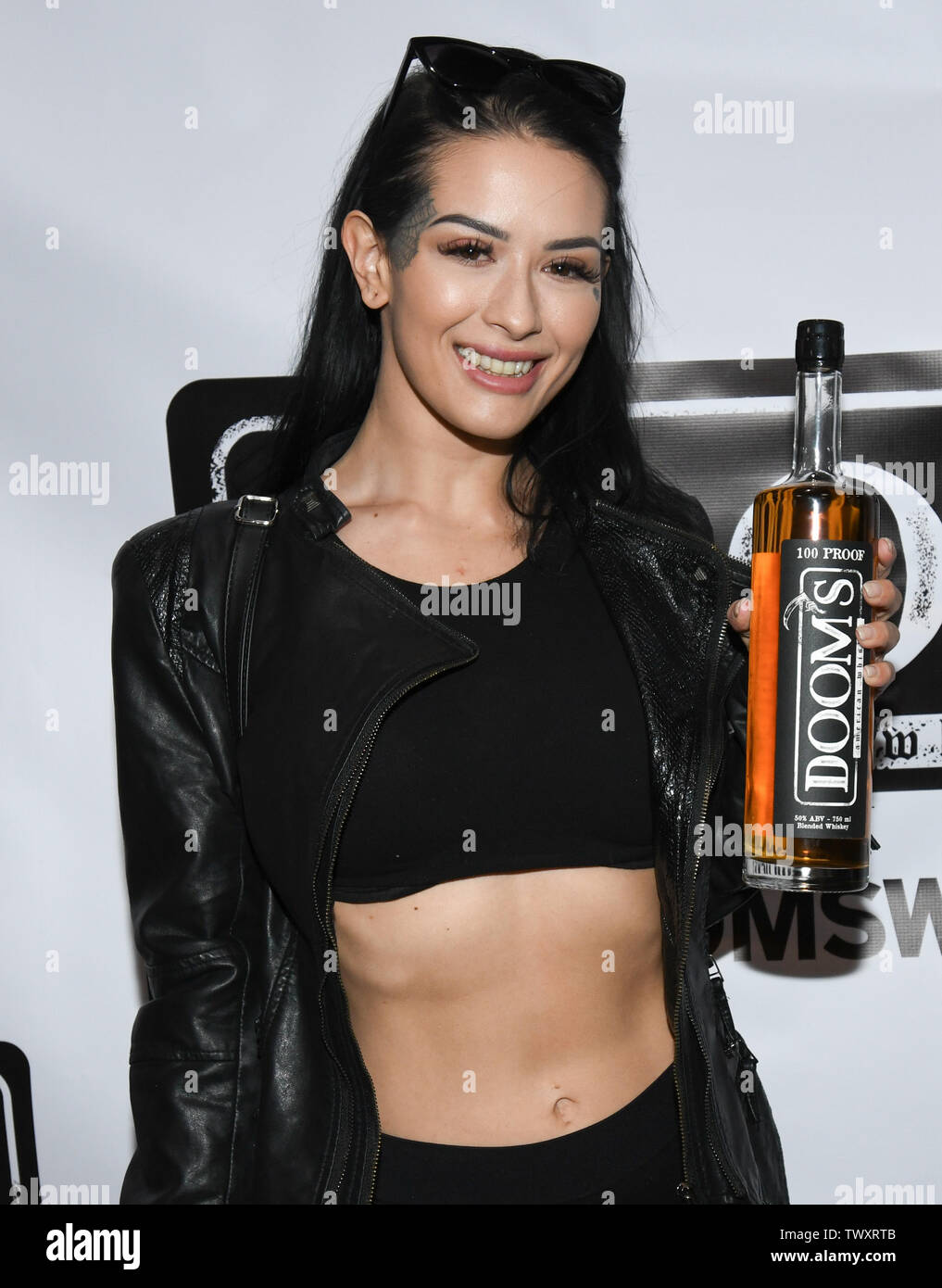 June 22, 2019 - Glendale, California, USA - Katrina Jade attends Doom's  Whiskey Tasting at Remedy Liquors in Glendale, California. (Credit Image: ©  Billy Bennight/ZUMA Wire Stock Photo - Alamy