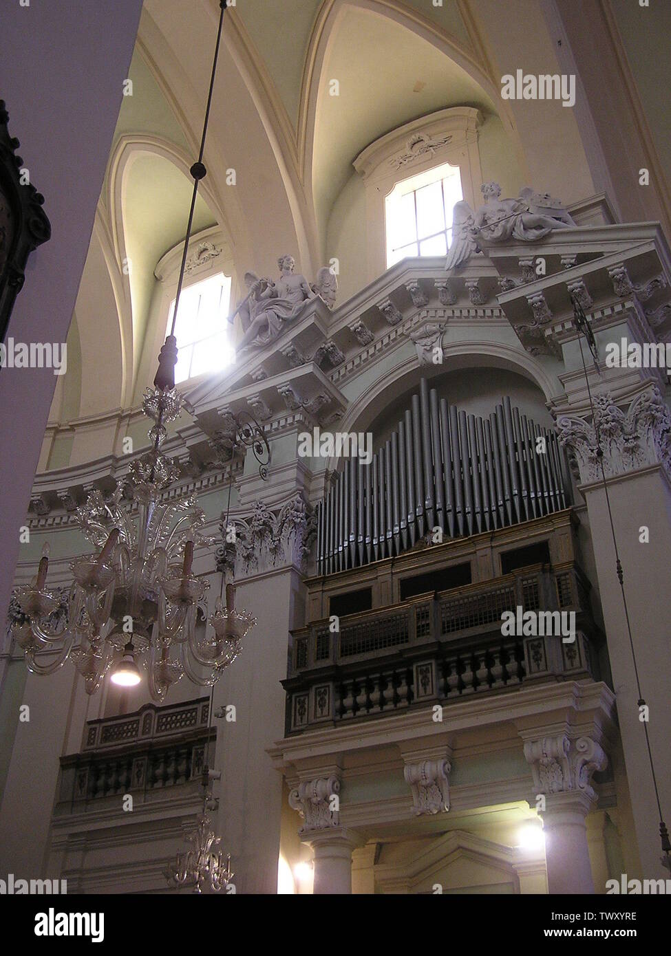 Ancona - Chiesa di San Domenico - organo e angeli musicanti; 19 April 2015; foto personale; sono io l'autore; Stock Photo