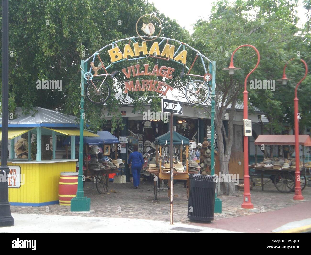 Bahama village outdoor marketplace hires stock photography and images